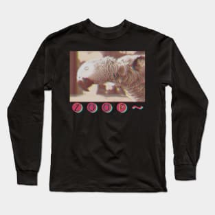 ZOOP - a e s t h e t i c - african grey parrot Long Sleeve T-Shirt